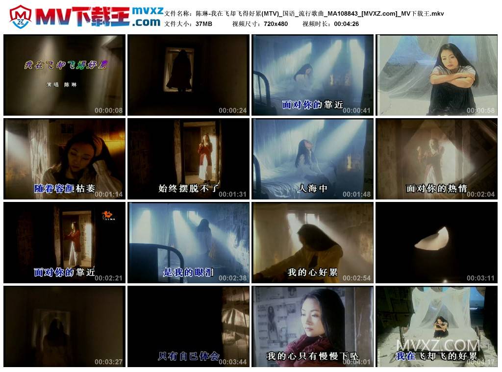 陈琳-我在飞却飞得好累(MTV)_国语_流行歌曲_MA108843